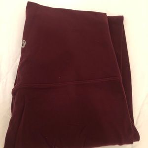 Maroon align leggings